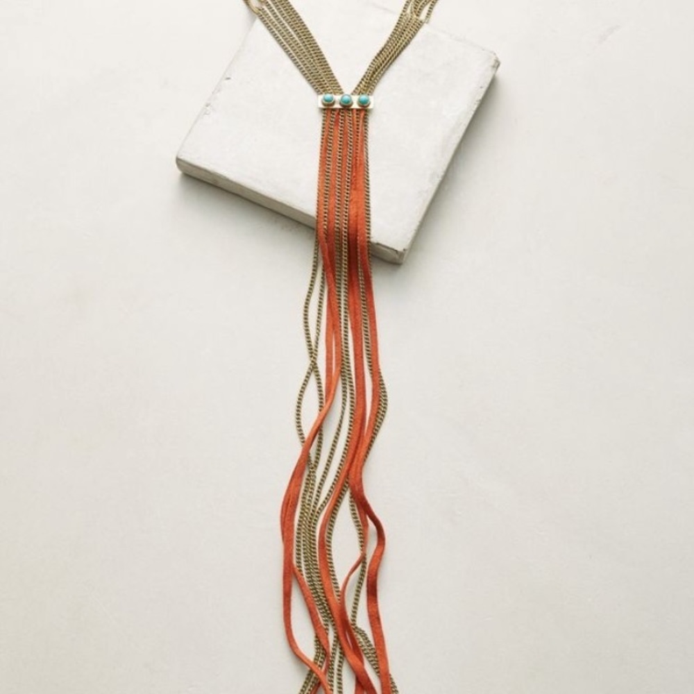 Anthropologie Kyle Fringe Necklace